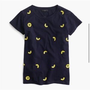 J. Crew Beaded Lemon Tee 🍋